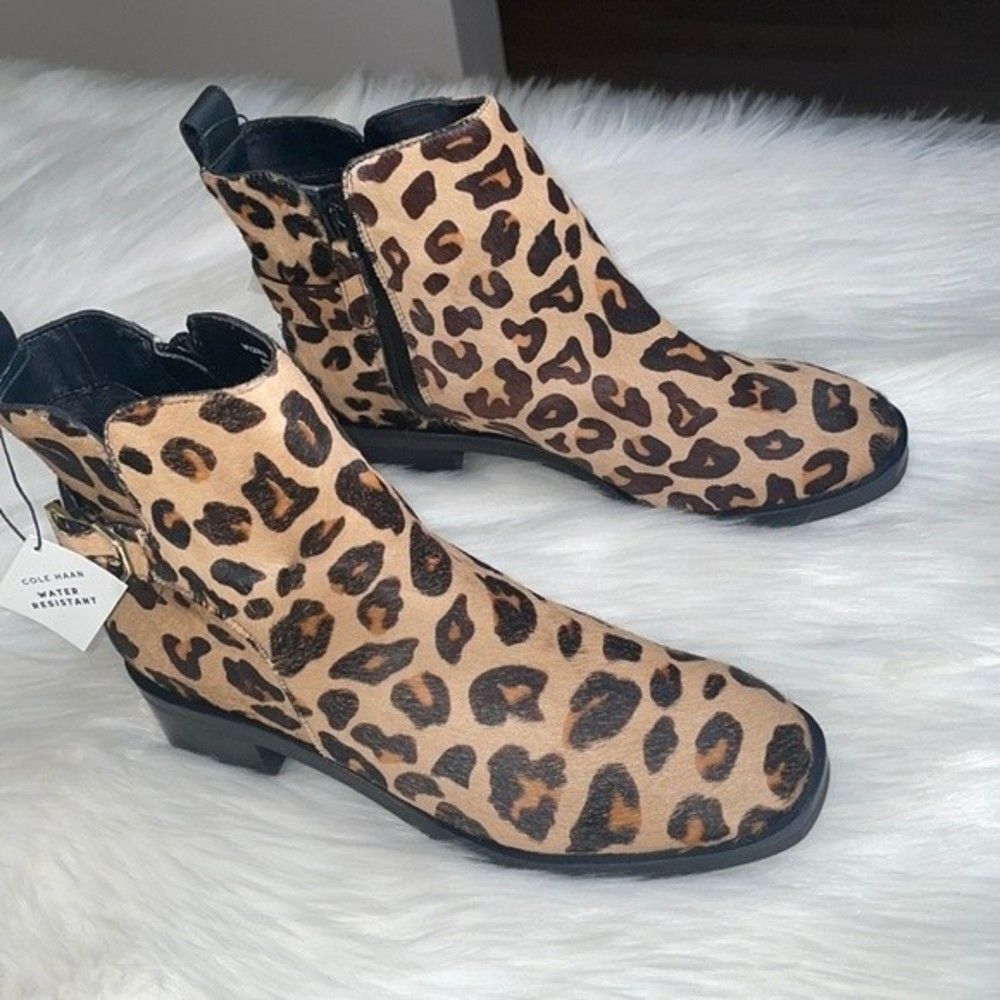 Cole Haan Kimberly Waterproof Haircalf Bootie Sz 5B